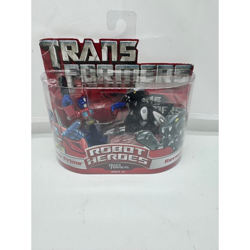2006 Transformers Robot Heroes Optimus Prime and Ravage - NIB
